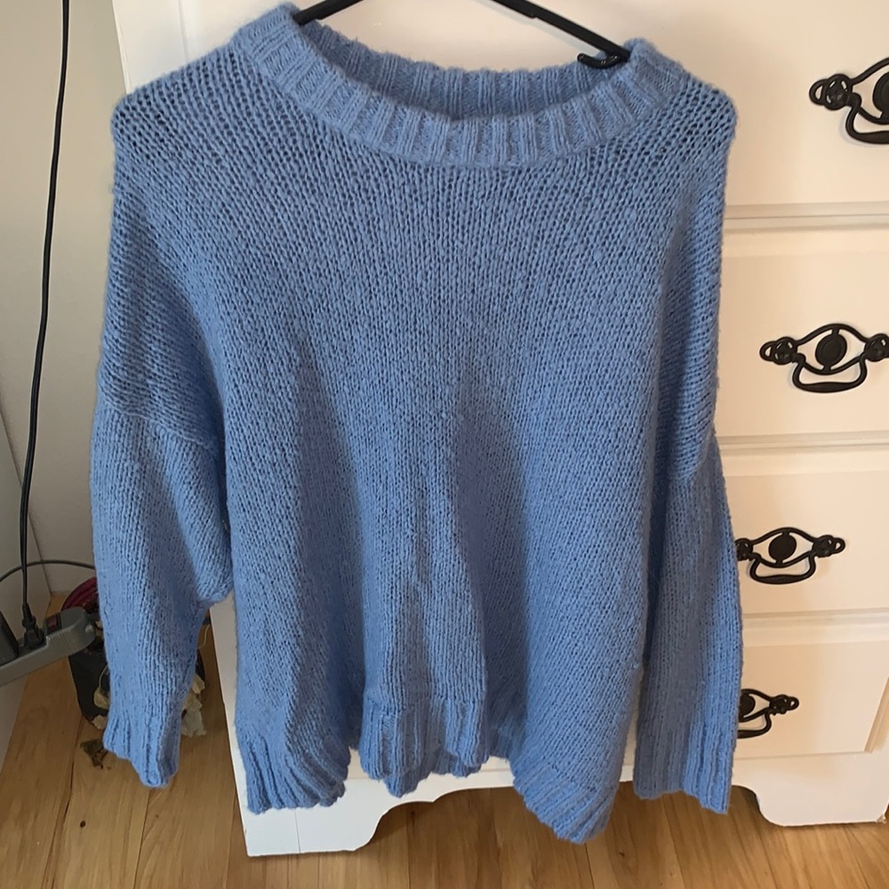 Blue oversized Aeropostale sweater